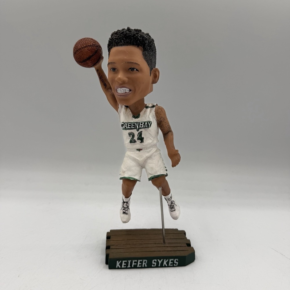Keifer Sykes UWGB Wisconsin Green Bay Phoenix Basketball Bobblehead Figurine SGA